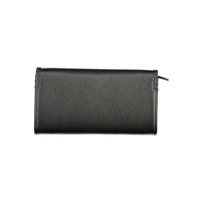 Mario Valentino Black Polyurethane Women's Wallet