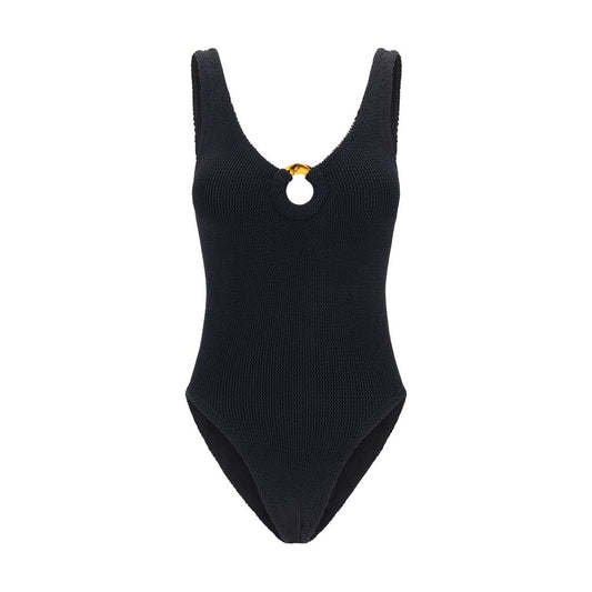 Hunza G Black Polyamide One-Piece Swimsuit