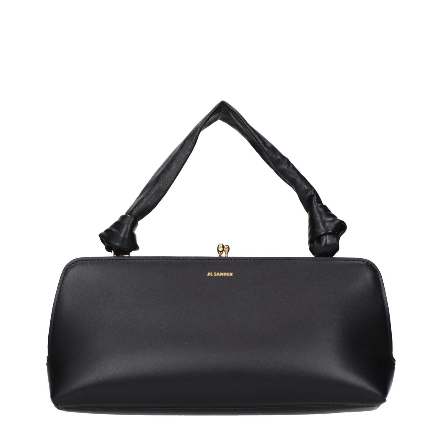 Jil Sander Black Leather Handbag