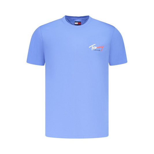 Tommy Hilfiger Azzurro Cotton Uomo T-Shirt