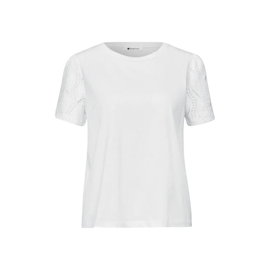 Street One Cream Cotton T-Shirt