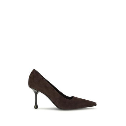 Jimmy Choo Brown Leather High Heel Pumps
