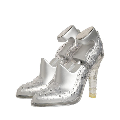 Dolce & Gabbana CINDERELLA Floral Crystal Heels Clear