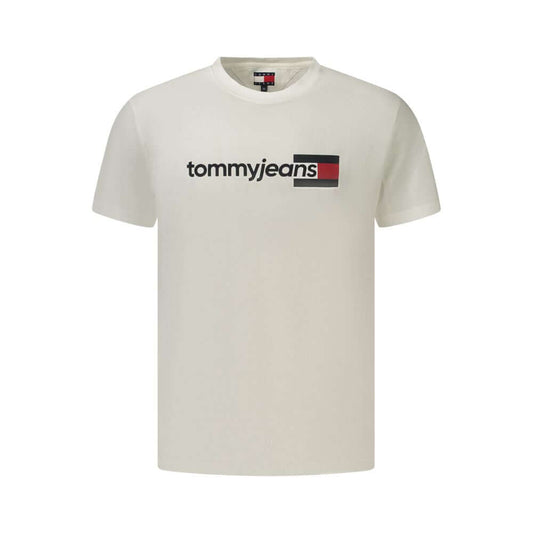 Tommy Hilfiger Bianco Cotton Men's T-Shirt