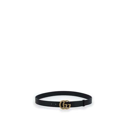 Gucci Black Calf Leather Bos Taurus Regular Belt