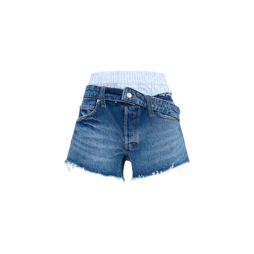 Alexander Wang Blue Denim Shorts