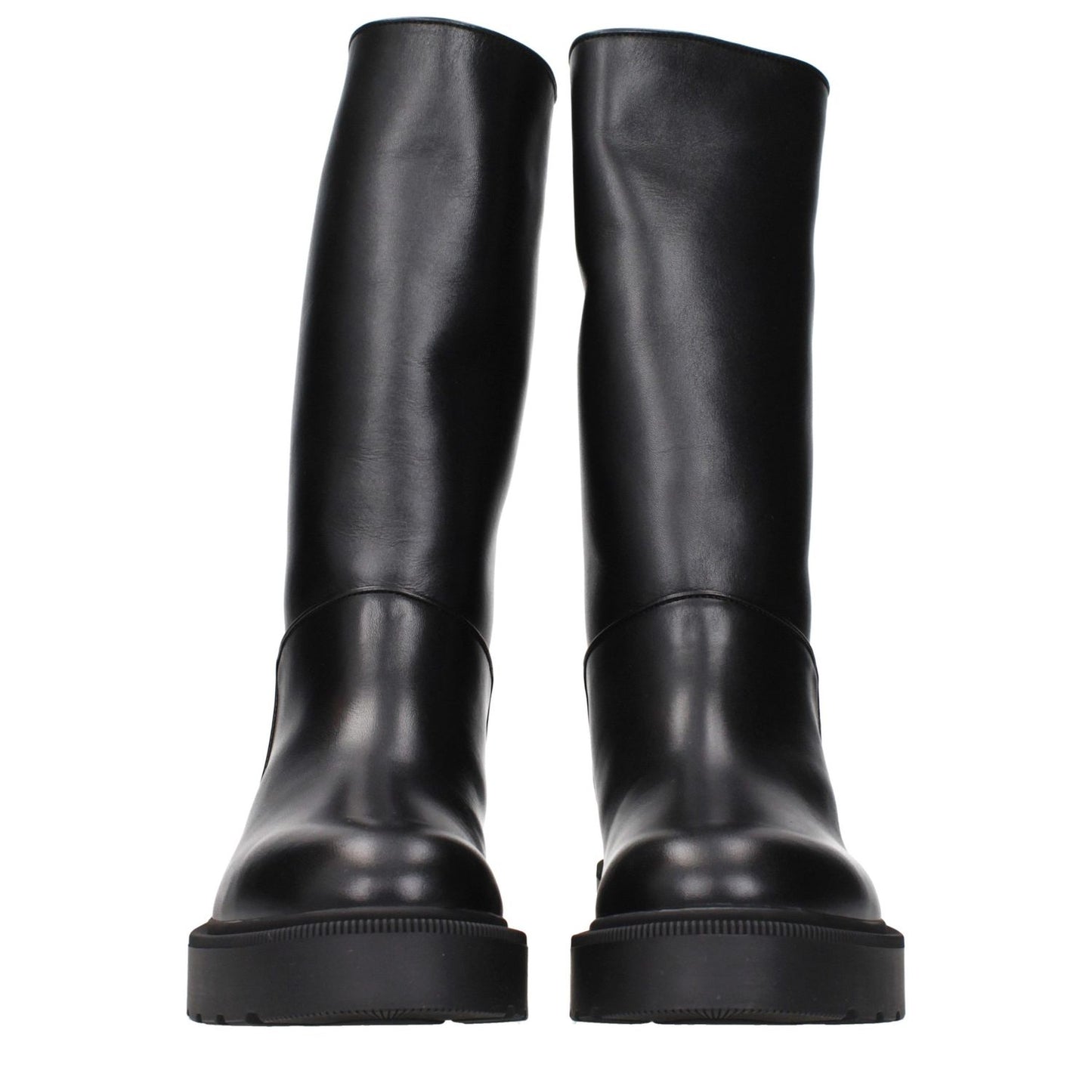 The Row Black Leather Boots