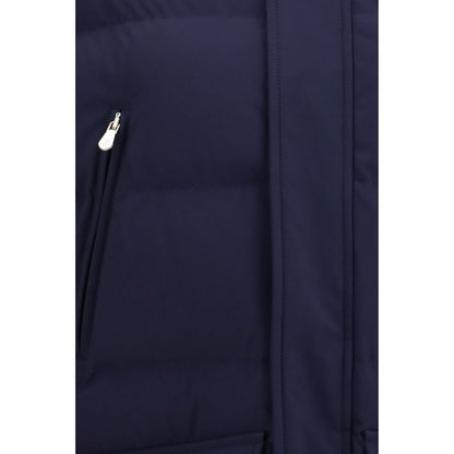 Brunello Cucinelli Blue Polyamide Parka