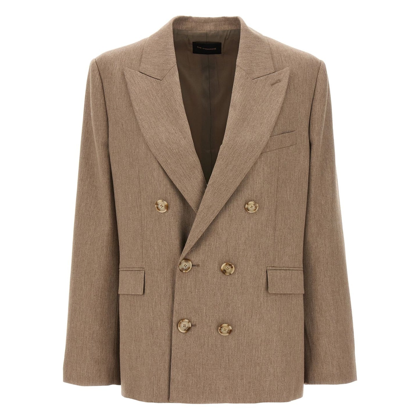 The Andamane Beige Viscose Blazer