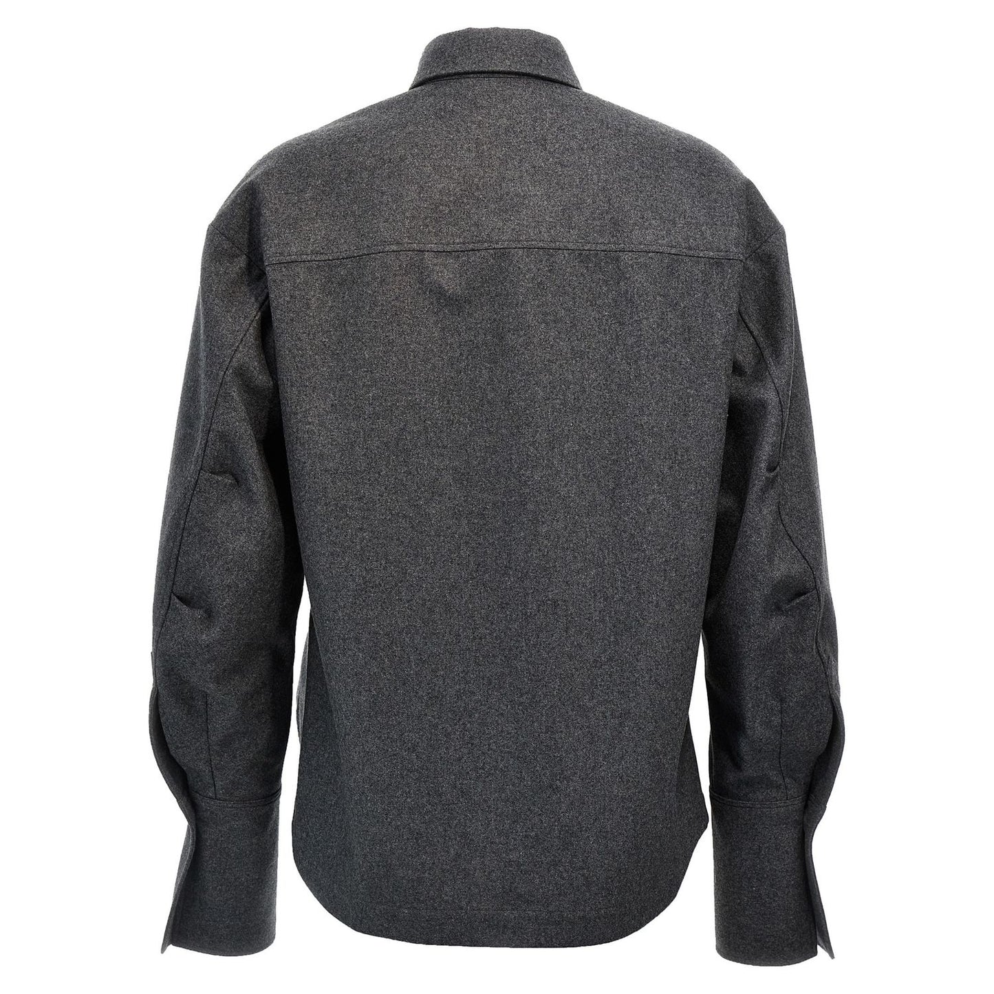 The Attico Gray Wool Blouse