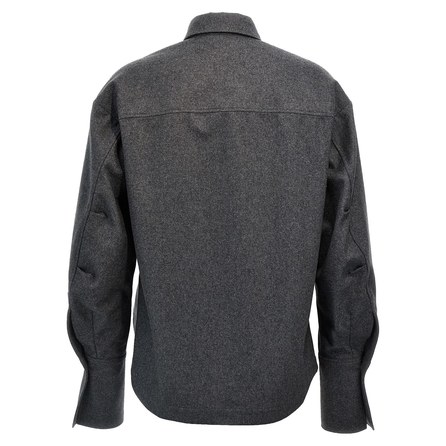The Attico Gray Wool Blouse