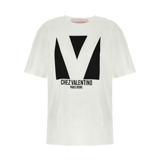Valentino Garavani White Cotton T-Shirt