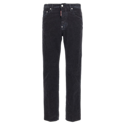 Dsquared² Blue Cotton Casual Pants