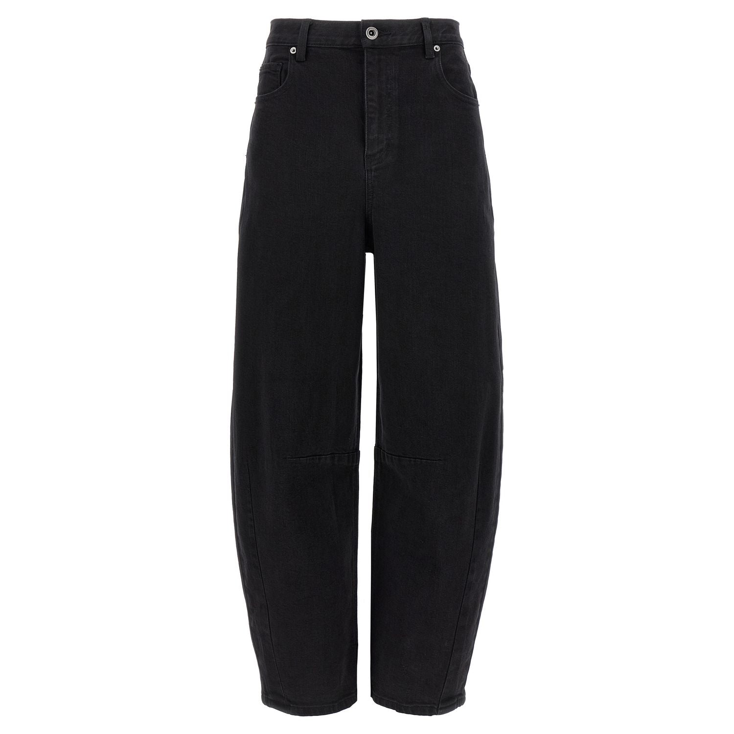 Self-Portrait Black Cotton High-Waisted Jean