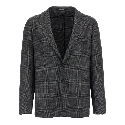Tagliatore Gray Virgin Wool Blazer