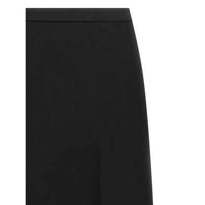 Max Mara Black Viscose Mini Skirt