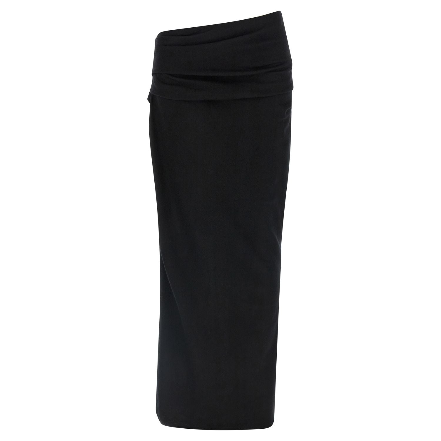 Entire Studios Black Wool Midi Skirt