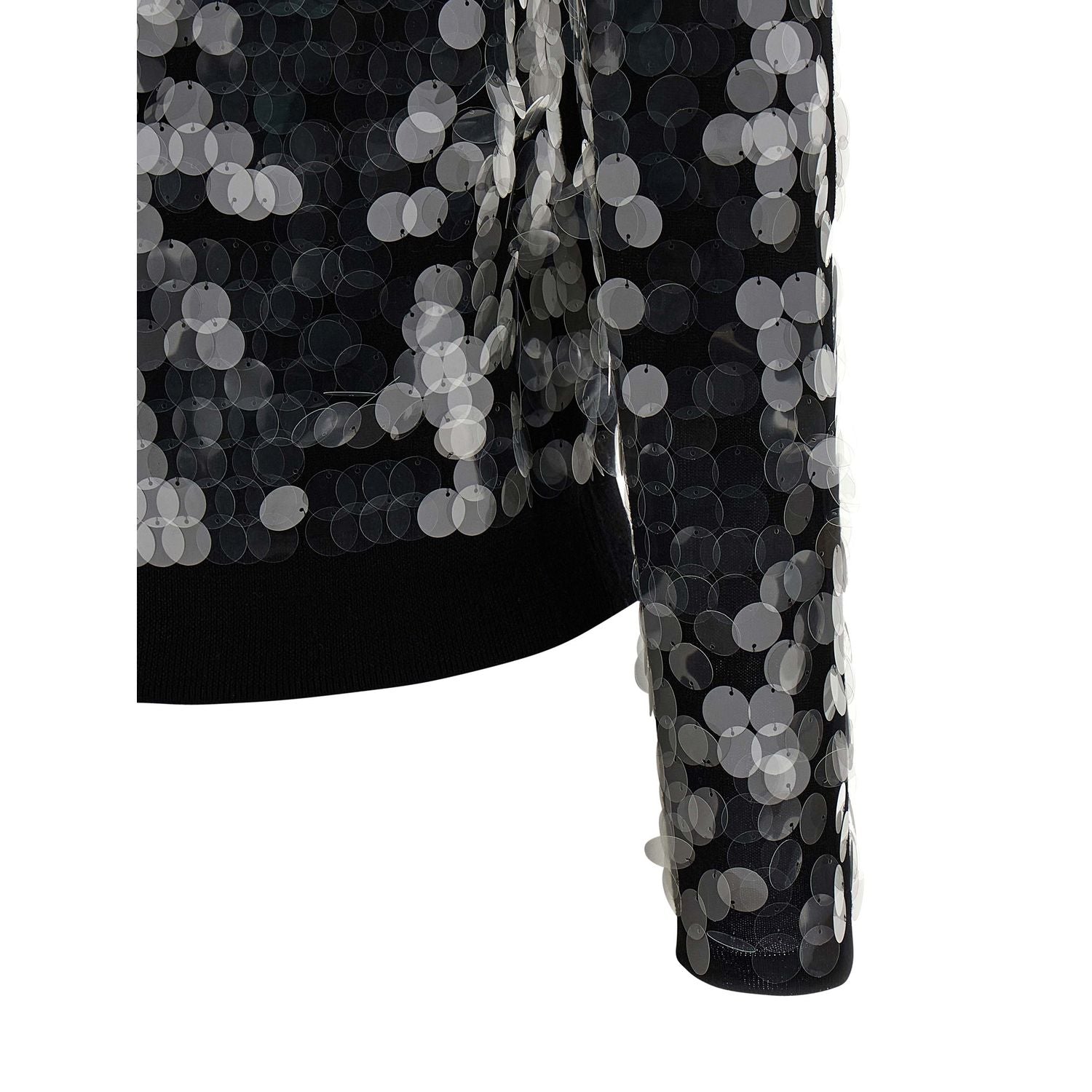 Max Mara Black Virgin Wool Cardigan