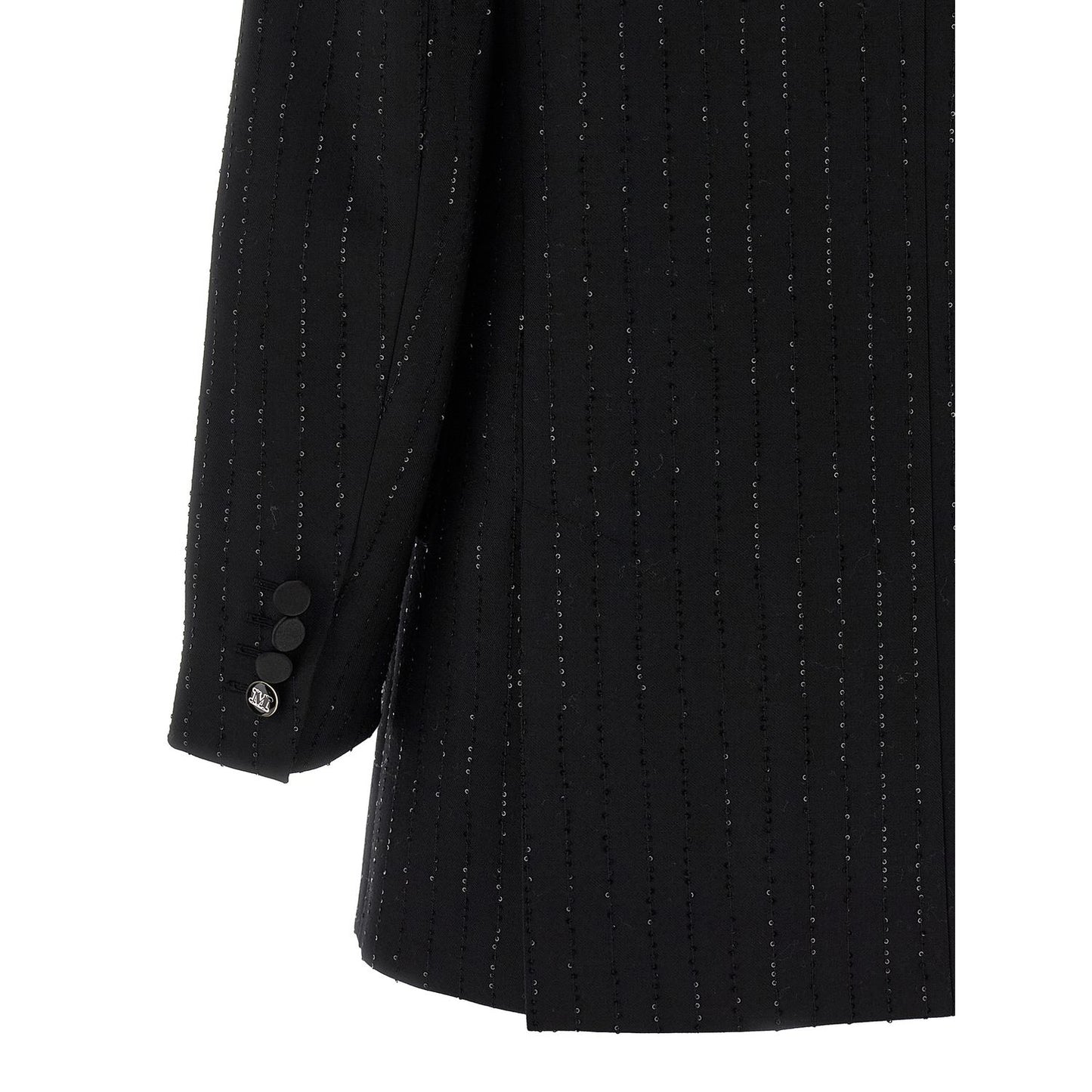 Max Mara Black Virgin Wool Blazer
