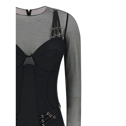 Elisabetta Franchi Black Polyamide Jumpsuit