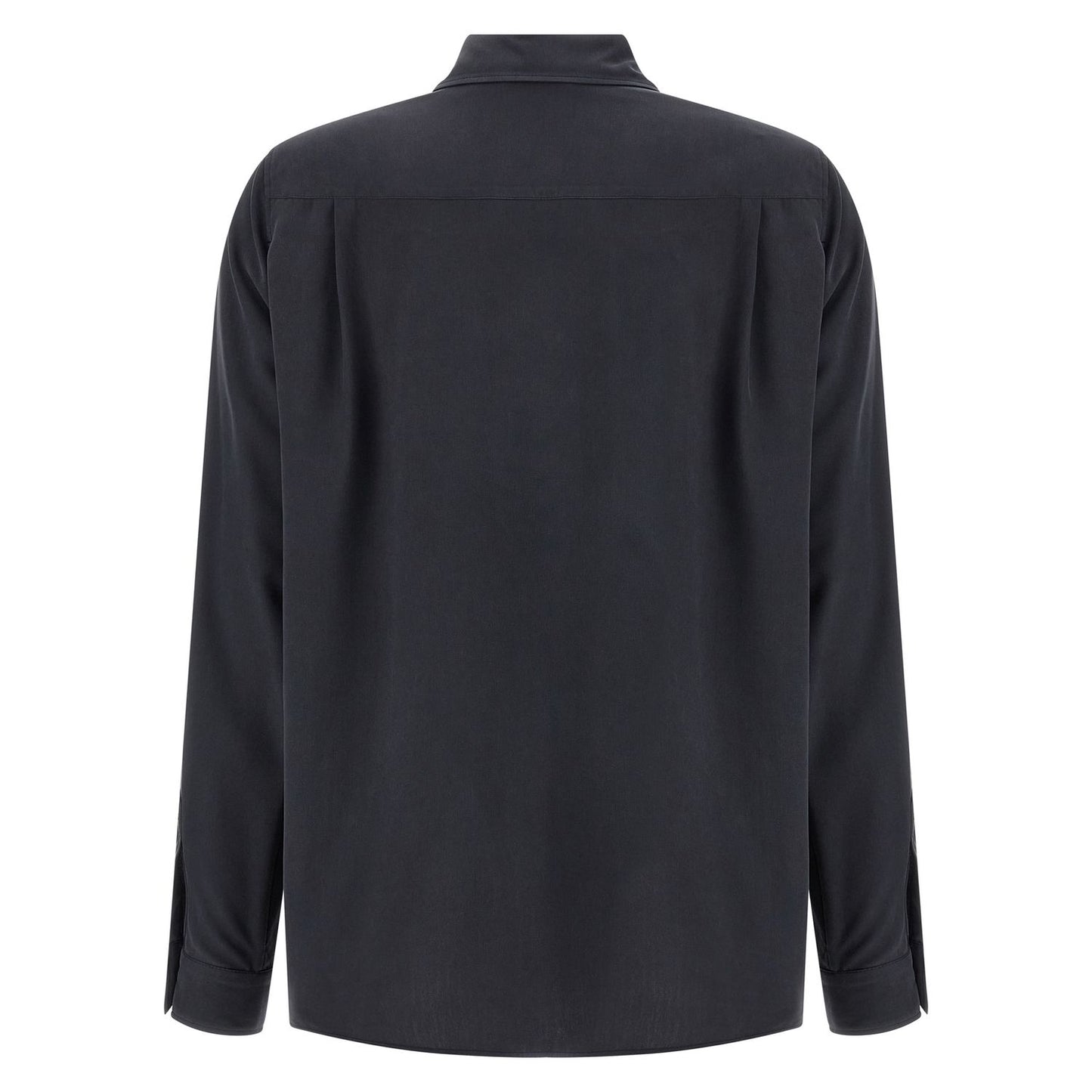 Max Mara Gray Silk Blouse