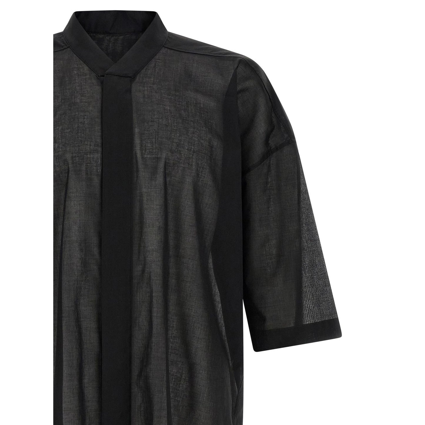 Rick Owens Black Cotton Blouse