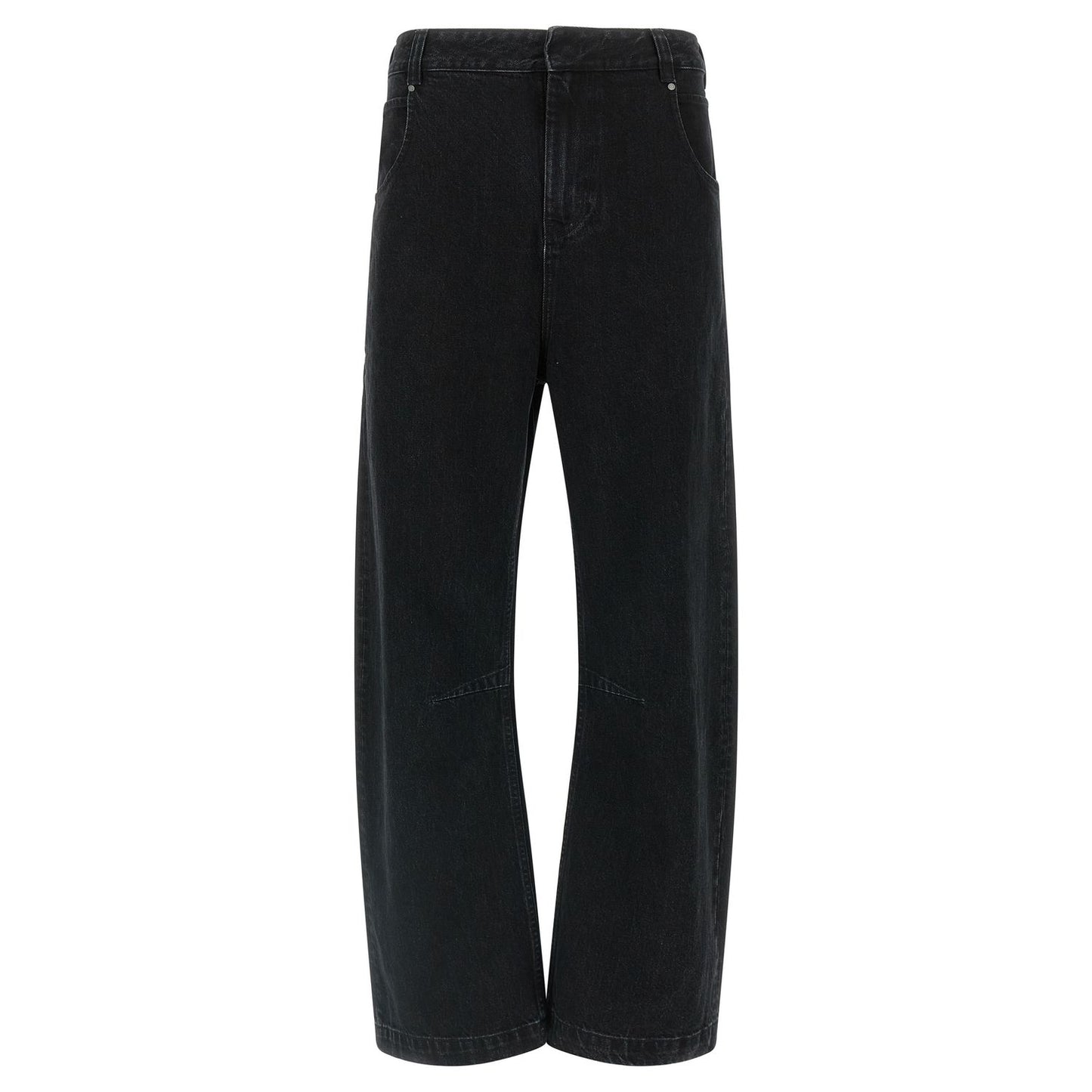 Entire Studios Black Cotton Straight-Leg Jeans