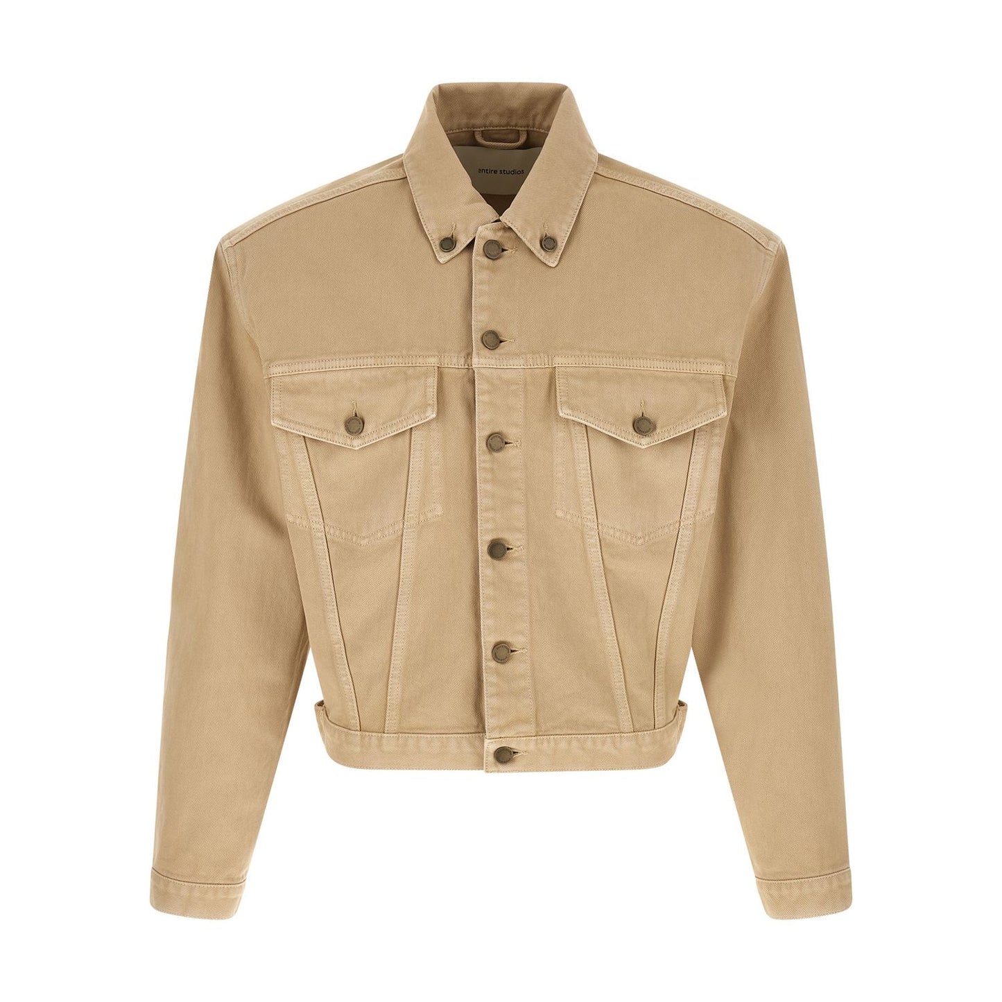 Entire Studios Beige Cotton Denim Jacket
