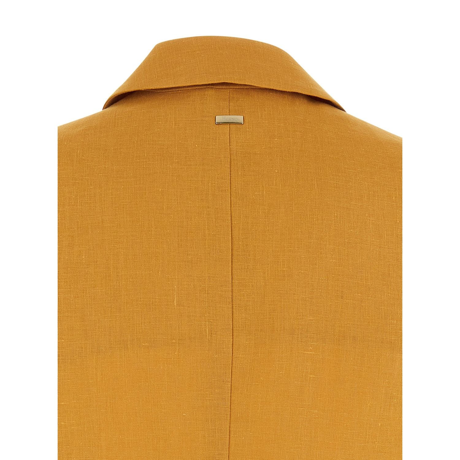Herno Bicolor Linen Sleeveless Jacket