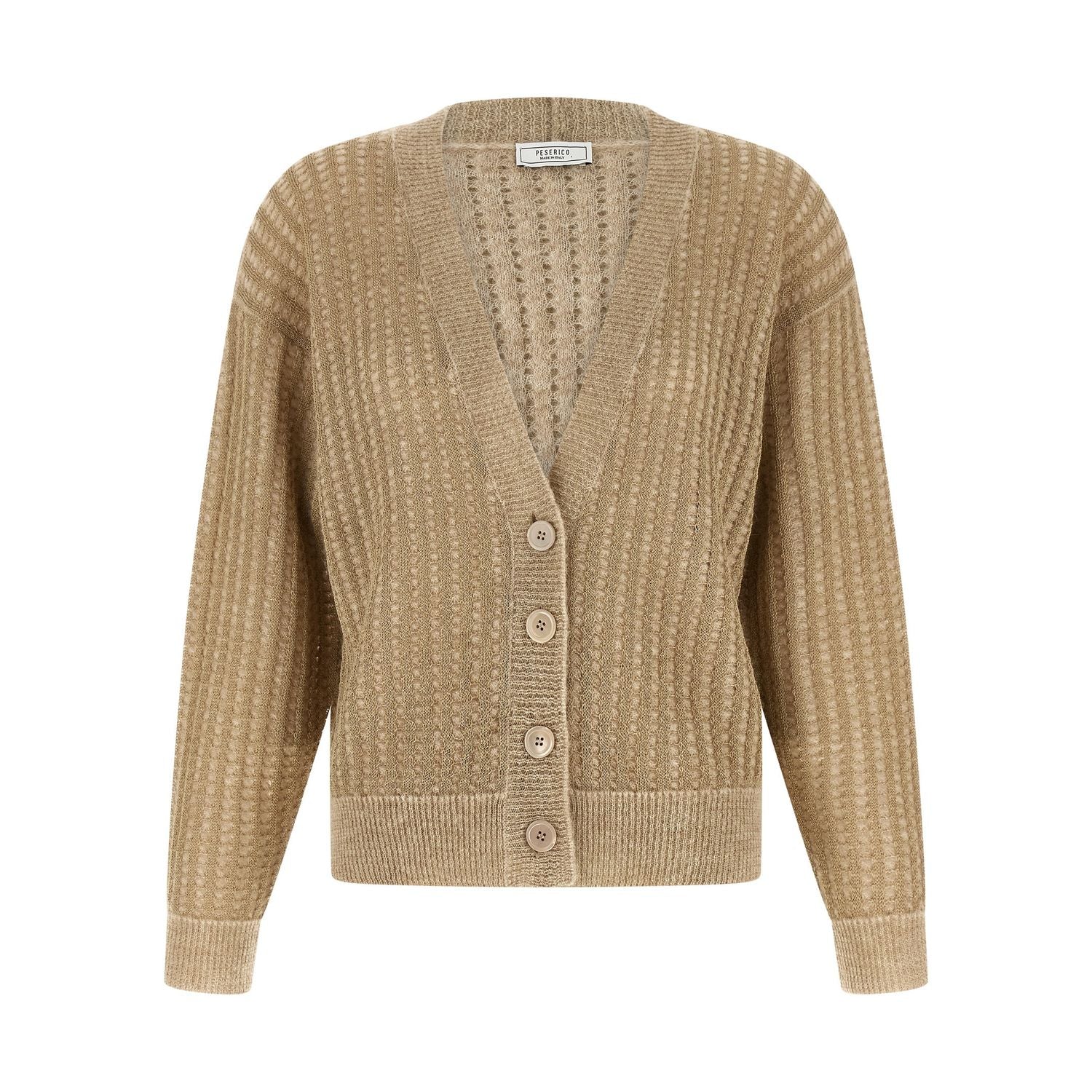 Peserico Beige Viscose Cardigan