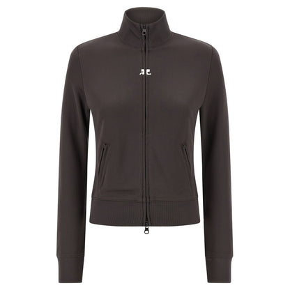 Courrèges Gray Polyester Sweatshirt