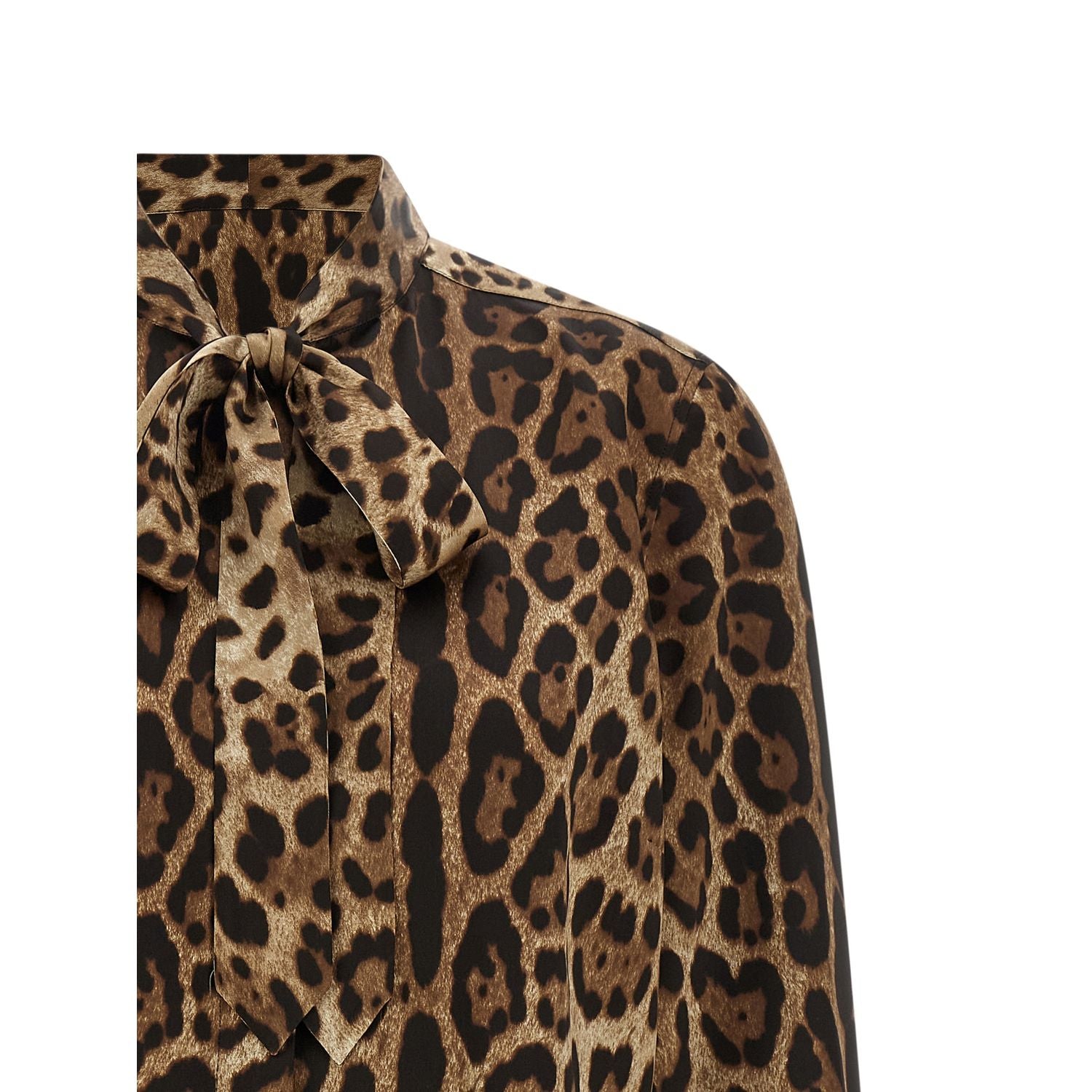 Dolce & Gabbana Brown Silk Blouse