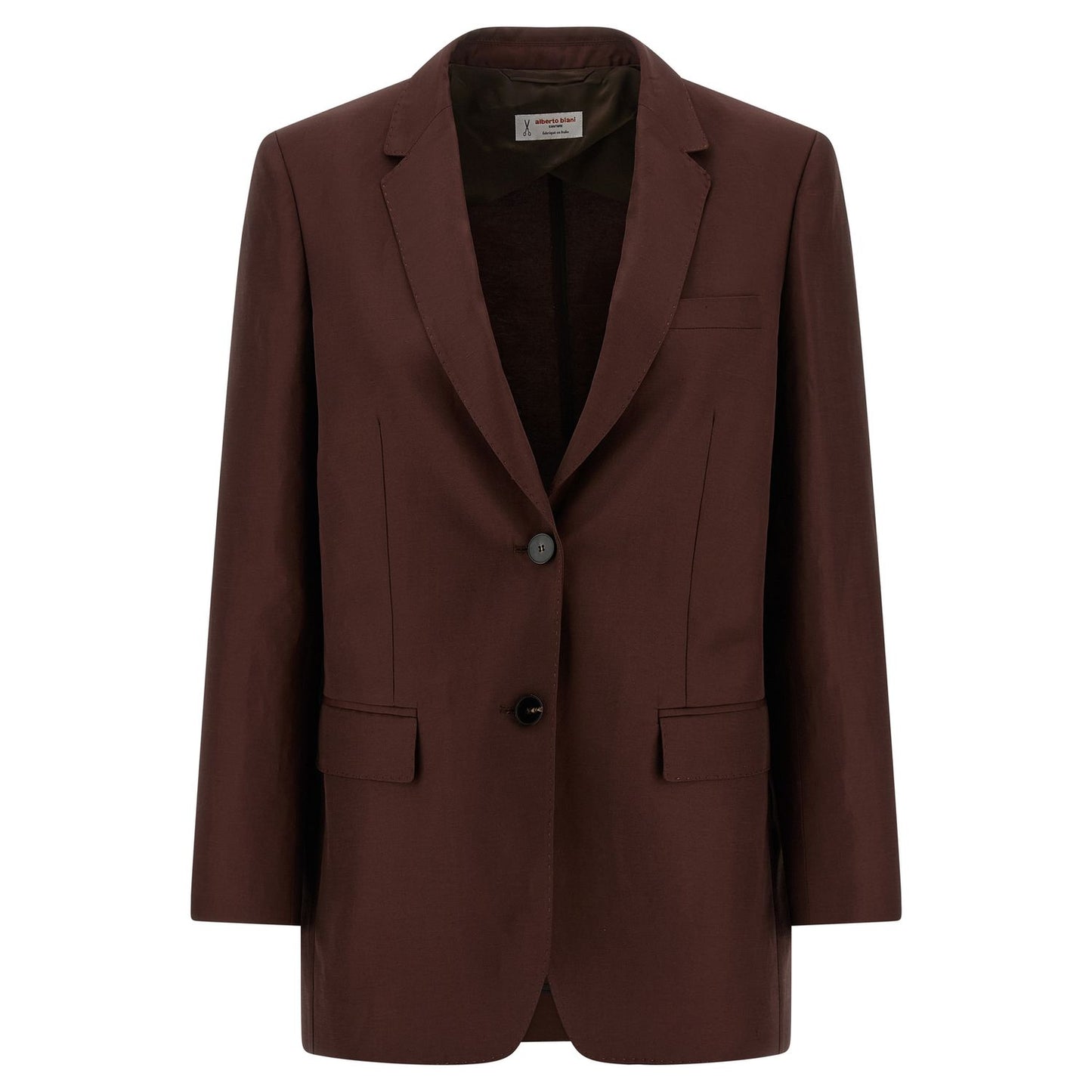 Alberto Biani Brown Viscose Blazer