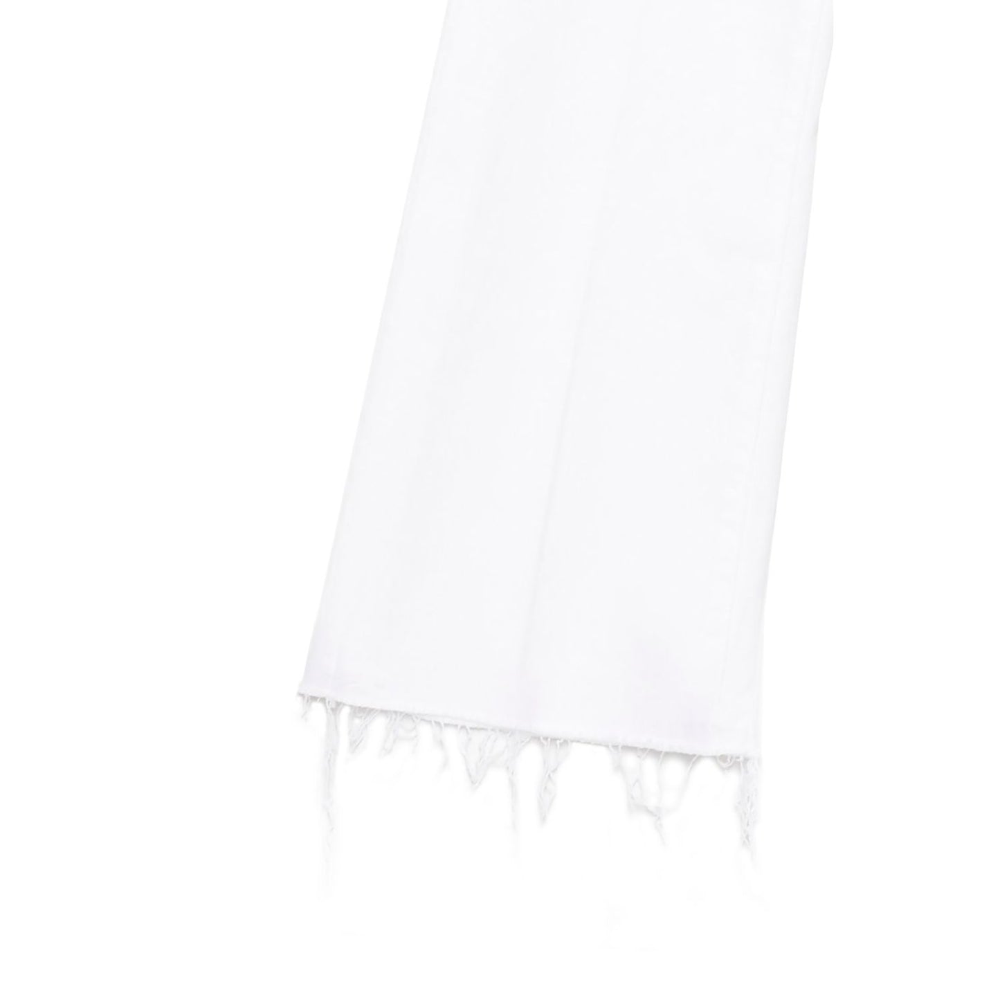 Mother Denim White Cotton Flared Jeans