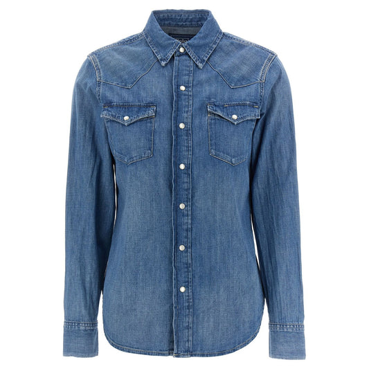Polo Ralph Lauren Blue Cotton Blouse