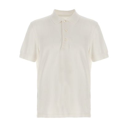 Tom Ford White Lyocell Polo Shirt