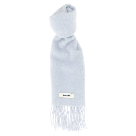 Jacquemus Blue Alpaca Leather Scarf