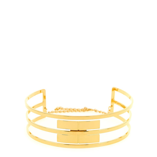Elisabetta Franchi Gold Brass Necklace