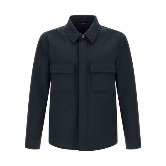 Tom Ford Blue Cotton Blouse