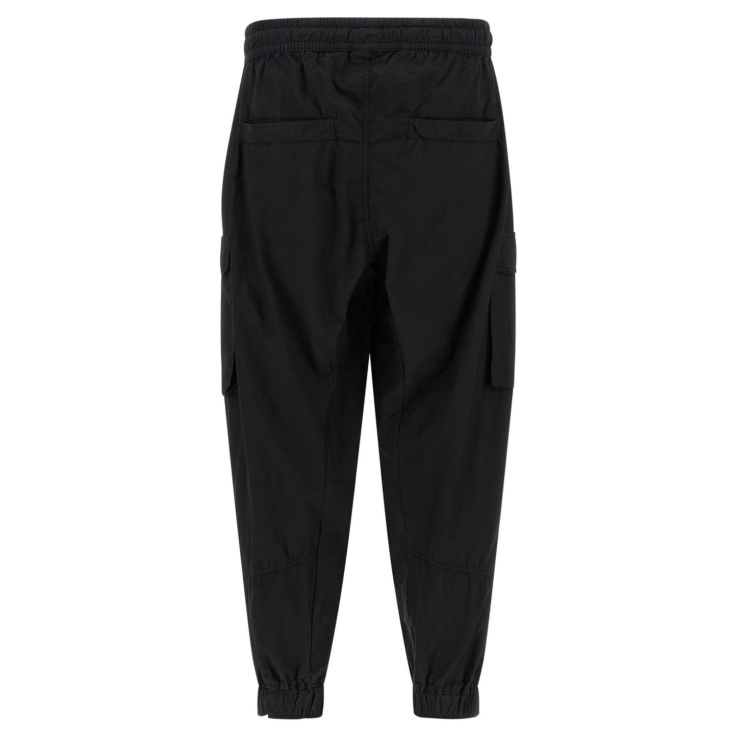 Thom Krom Black Organic Cotton Cargo Pants