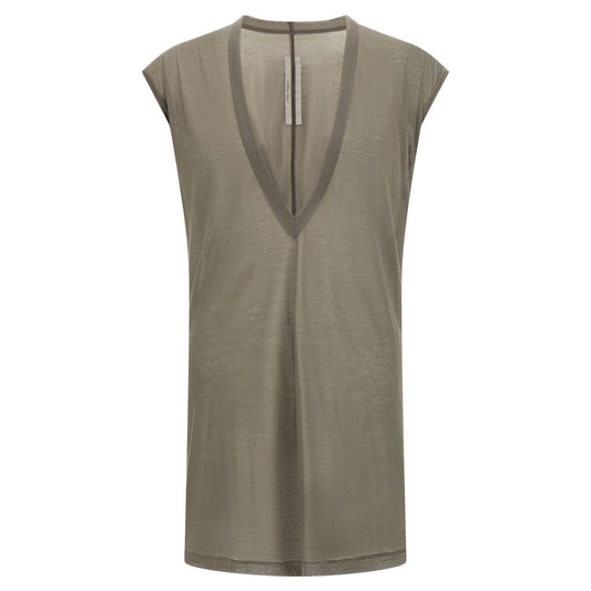 Rick Owens Gray Cotton T-Shirt