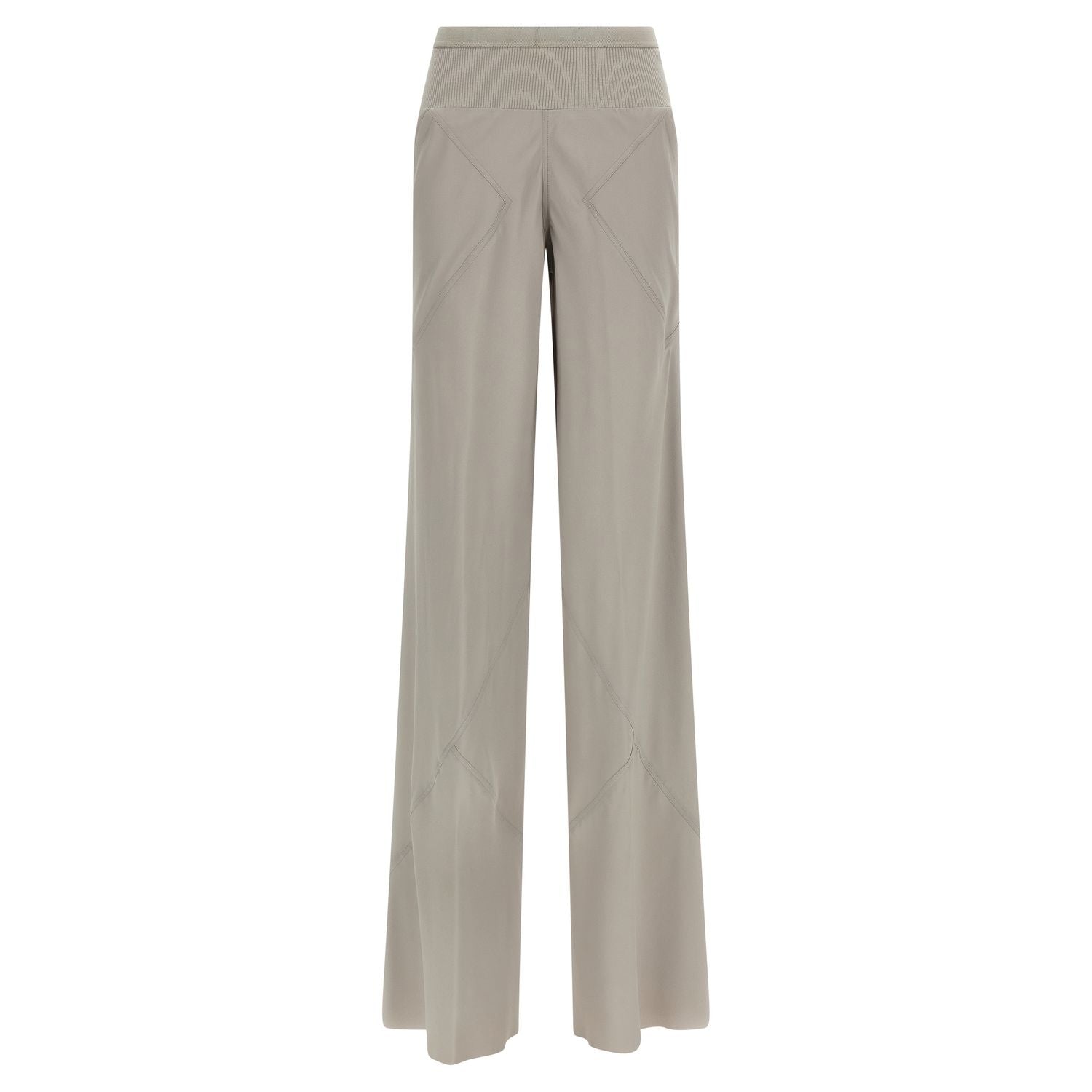 Rick Owens Gray Acetate Flared Pants