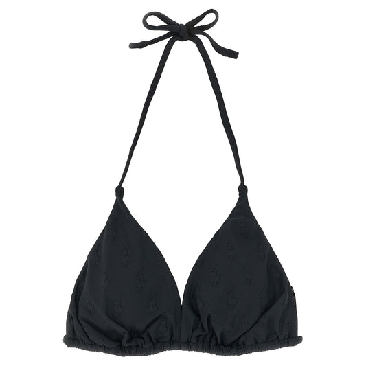 Polo Ralph Lauren Black Recycled Polyester Bikini