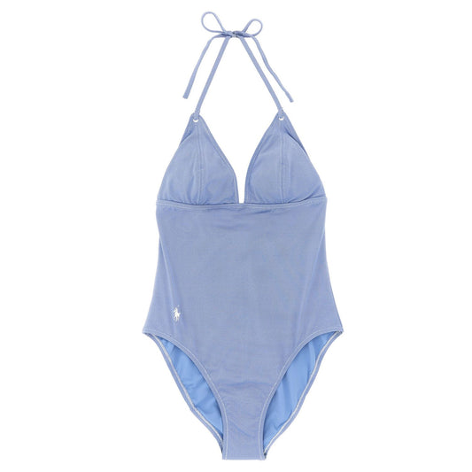 Polo Ralph Lauren Blue Nylon One-Piece Swimsuit