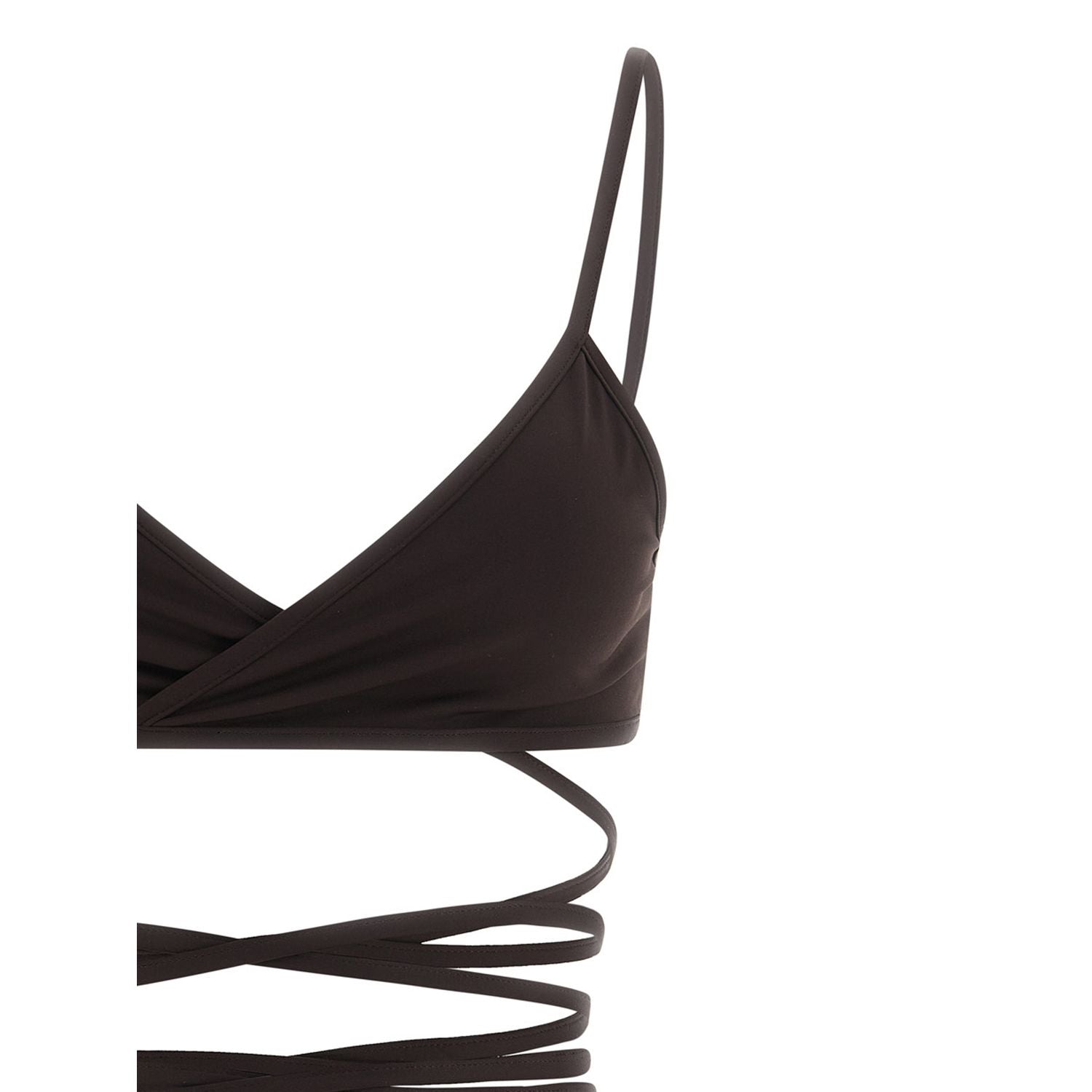The Attico Brown Polyamide Bikini