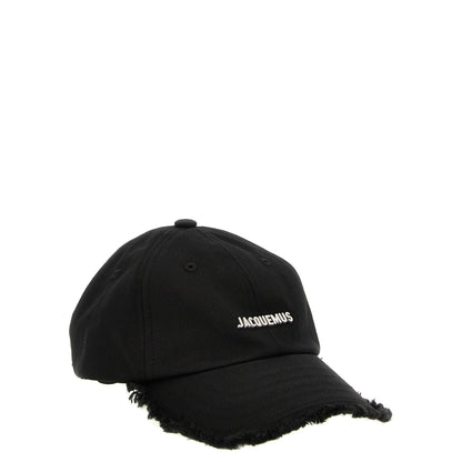 Jacquemus Black Cotton Cap (Baseball Hat)