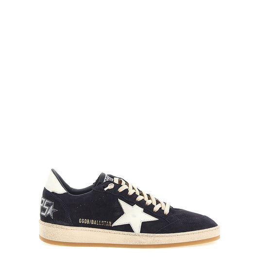Golden Goose Blue Cowhide Low Top Sneakers