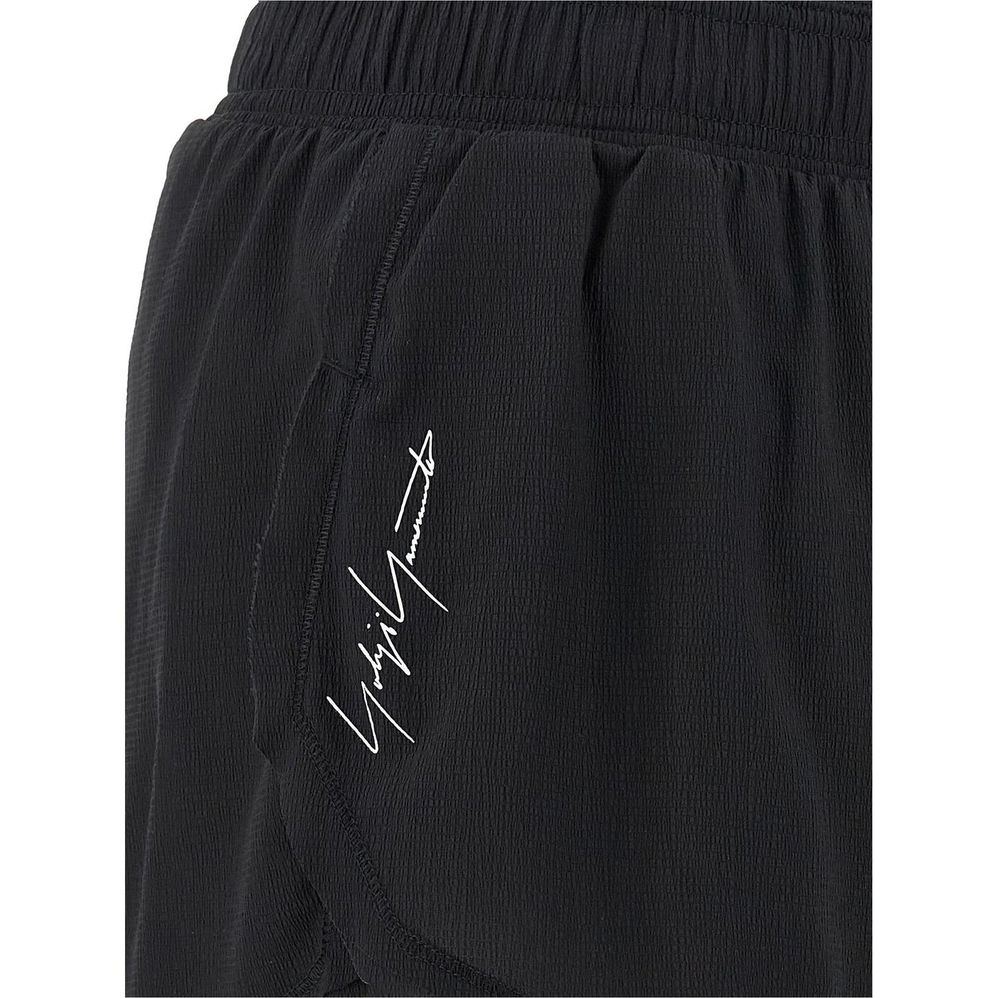 Y-3 Black Polyamide Bermuda Shorts