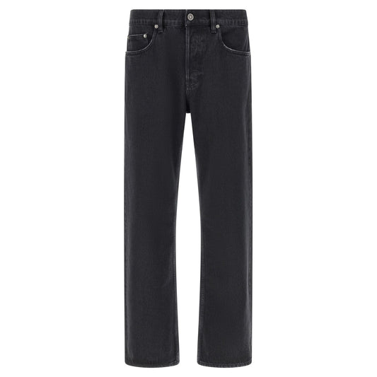 Golden Goose Black Cotton Straight-Leg Jeans