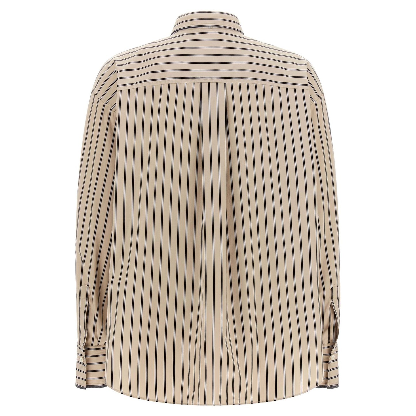 Brunello Cucinelli Beige Cotton Blouse